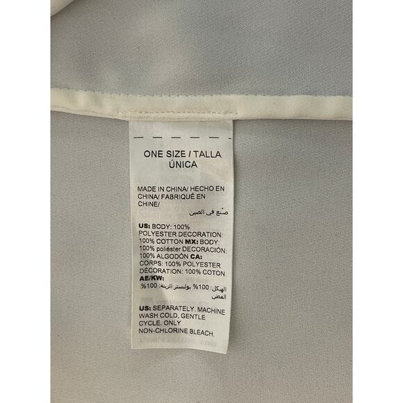 Chico's Crème Embroidered Boho Top - Size 3 Pre-owned - Picture 4 of 7